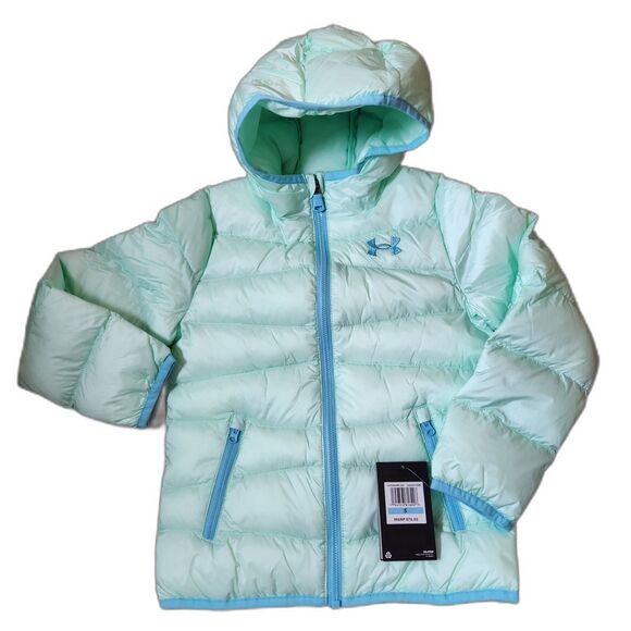 Under Armour Girls Hooded Jacket – Size 5, Mint, Unworn - Picture 1 of 7